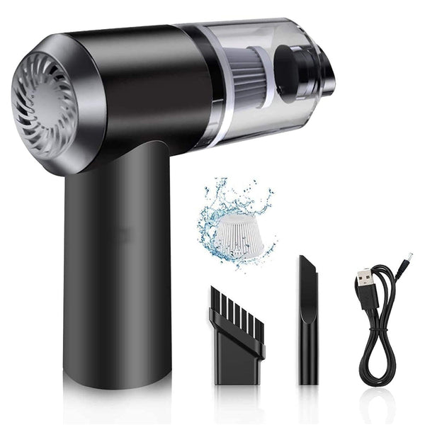 2 in 1 Wireless Vacuum Cleaner – 120W Handheld USB Rechargeable for Home & Car (1 Pc) - Goyaldeal.com