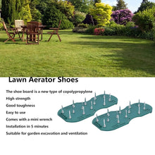 Lawn Aerator Sandals, Garden Grass Aerator Spiked Sandals Green Studded Shoes for Yard Patio Garden Excavation - Goyaldeal.com