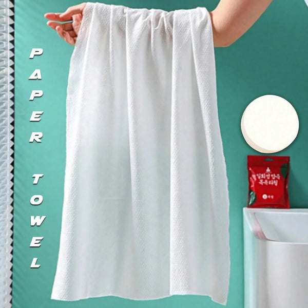 Compressed Towels Portable Disposable Compressed Cotton Coin Tissue Towel for Travel, Camping, Hiking, Sport, Beauty Salon, Home Hand Wipes (28x40 Inch) - Goyaldeal.com