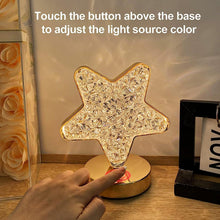 Star Crystal Diamond Touch Lamp – USB Rechargeable, 3-Way Dimmable - Goyaldeal.com