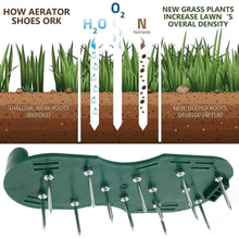Lawn Aerator Sandals, Garden Grass Aerator Spiked Sandals Green Studded Shoes for Yard Patio Garden Excavation - Goyaldeal.com