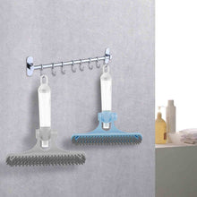 4 in 1 Multifunctional Glass Scraper, Window Glass Wiper with Watering Can, Silicon Cleaning Squeegee with Two Brush Heads, Practical Squeegee for Shower Doors, Windows, Tiles and Car Glass - Goyaldeal.com
