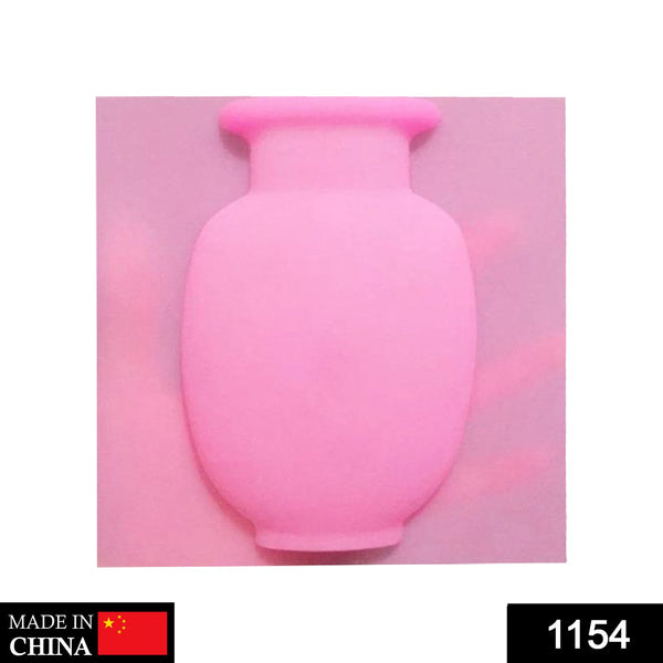 Wall Hanging Silicone Flower Pot Sticker Plant Rack for Decoration  (MultiColour) - Goyaldeal.com