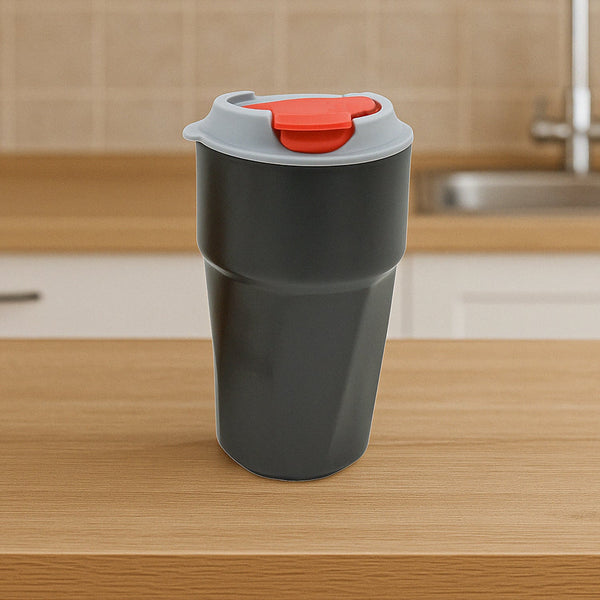 Stainless Steel Vacuum Insulated Travel Mug with Lid (1 Pc) - Coffee, Tea - Goyaldeal.com