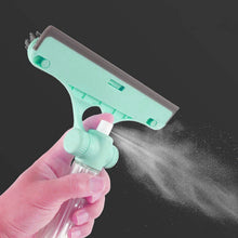 4 in 1 Multifunctional Glass Scraper, Window Glass Wiper with Watering Can, Silicon Cleaning Squeegee with Two Brush Heads, Practical Squeegee for Shower Doors, Windows, Tiles and Car Glass - Goyaldeal.com