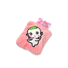Pink Cartoon Small Hot Water Bag with Cover for Pain Relief - Goyaldeal.com