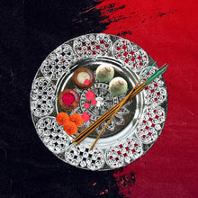 Beautiful 8-Inch Plastic Pooja Thali Set – Perfect for Daily Use & Special Occasions (Plastic) - Goyaldeal.com
