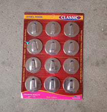 Self-Adhesive Wall Hooks (12 Pcs): Steel, Multipurpose for Home - Goyaldeal.com