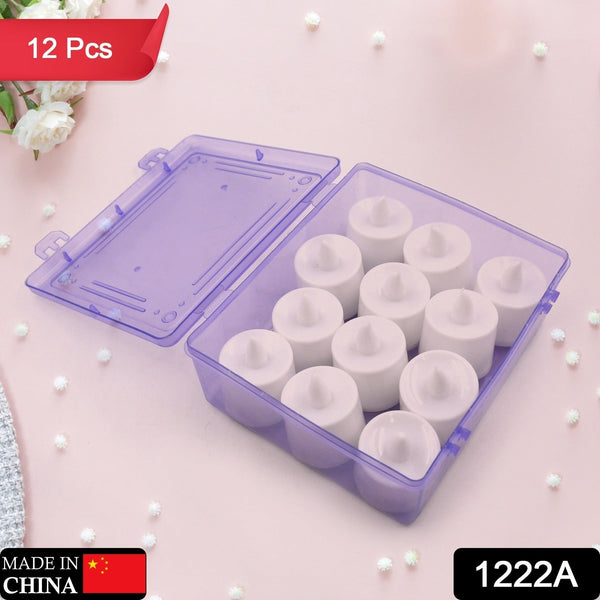 Festival Decorative - LED Tealight Candles | Battery Operated Candle Ideal for Party, Wedding, Birthday, Gifts (12pc) (White) - Goyaldeal.com