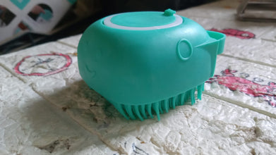 Silicone Massage Bath Body Brush Soft Bristle With Shampoo Dispenser - Goyaldeal.com