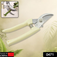 Stainless Steel Pruning Shears with Sharp Blades and Comfortable handle - Durable Hand Pruner for Comfortable and Easy Cutting, Heavy Duty Gardening Cutter Tool Plant Cutter for Home Garden | Wood Bran (1 Pc) - Goyaldeal.com