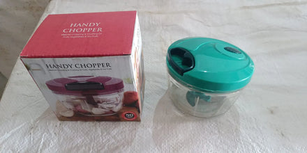 Handy Mini Plastic Vegetable Chopper Cutter, Onion Chopper Vegetables for Kitchen Accessories with 3 Blades - Goyaldeal.com