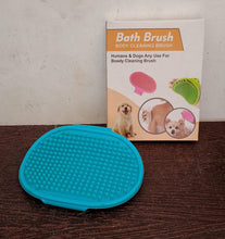Dog Bath Brush Dog Grooming Brush, Pet Shampoo Bath Brush Soothing Massage Rubber Comb with Adjustable Ring Handle for Long Short Haired Dogs (1 Pc) - Goyaldeal.com