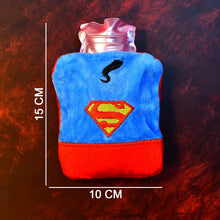 Superman Print Small Hot Water Bag with Cover for Pain Relief - Goyaldeal.com