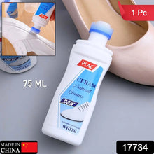 White Shoe Brightener with Removal of Dirt and Whitening Function White Shoes Cleaner with Brush Head for Dirty Shoe Polish Natural Waxes (75 ML) - Goyaldeal.com