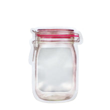 Reusable Airtight Seal Plastic Food Storage Mason Jar Zipper (500ml) - Goyaldeal.com