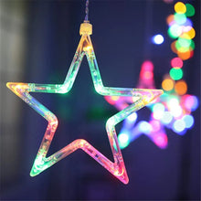 12 Stars LED Curtain String Lights with 8 Flashing Modes for Home Decoration, Diwali & Wedding LED Christmas Light Indoor and Outdoor Light ,Festival Decoration (Multicolor / With Box) - Goyaldeal.com