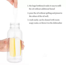 1ltr Plastic Oil Dispenser With Lid - Clear, Drip Free Spout, Controlled Use. - Goyaldeal.com