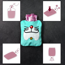 Doremon Cartoon Small Hot Water Bag with Cover for Pain Relief - Goyaldeal.com