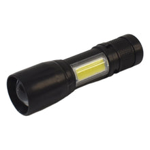 LED USB Rechargeable Mini Flashlight – Ultra-Bright Zoom & COB Side Lantern, Tactical Emergency Light - Goyaldeal.com