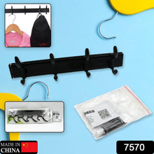 Extra Long 4-Hook Wall Coat Hanger with Eco Adhesive - Goyaldeal.com