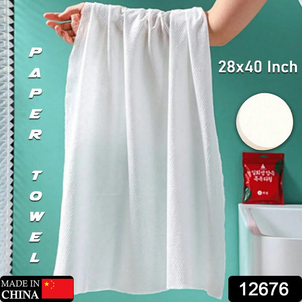 Compressed Towels Portable Disposable Compressed Cotton Coin Tissue Towel for Travel, Camping, Hiking, Sport, Beauty Salon, Home Hand Wipes (28x40 Inch) - Goyaldeal.com