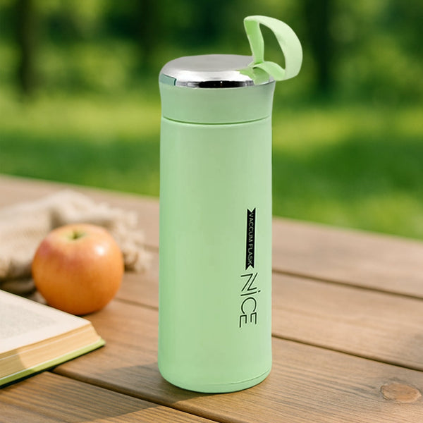 outdoor sport water bottle 400ml leak proof BPA-free for travel cold and hot water glass water bottle with daily water intake for gym and children (MOQ :-50 pc) - Goyaldeal.com