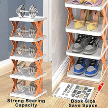 4 LAYER SHOES STAND, SHOE TOWER RACK SUIT FOR SMALL SPACES, CLOSET, SMALL ENTRYWAY, EASY ASSEMBLY AND STABLE IN STRUCTURE, CORNER STORAGE CABINET FOR SAVING SPACE - Goyaldeal.com