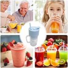 2 In1 Portable Crusher Juicer With Handle & Straw for Smoothie Sipper USB Rechargeable (340 ml) 6 Stainless Steel Blades Compact Juicer Mixer, Juicer Portable Fresh Juice Blender Portable Electric Juicer ( 340 ML ) - Goyaldeal.com