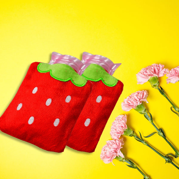 Strawberry Design Relief: Mini Hot Water Bag for Neck & Shoulders - Goyaldeal.com