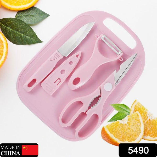 Mini Travel Cutting Board Set, 4 Pcs Portable Mini Camping Plastic Cutting Board & Knife, Fruits & Vegetable Peeler Scissors, Kitchen Knives Set, for travel, picnic, camping, outdoor, park (4 Pc Set) - Goyaldeal.com