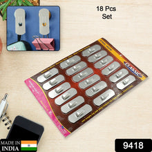 Stainless Steel Wall Hanging Hook 18pc - Goyaldeal.com