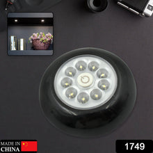 9 LED Touch Light Closet Light Battery Powered Stick-on Anywhere Puck Lights with New Strong Adhesive for Cabinet, Stair, Bedroom, Kitchen Night Light Stick Tap Night ( Battery Not Included / 1 Pc ) - Goyaldeal.com