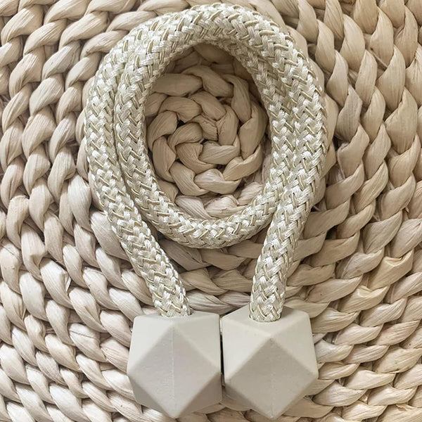 Non-Magnetic Curtain Tiebacks: Decorative Pearl Design (2 Pc, (Without Magnet Buckle) - Goyaldeal.com
