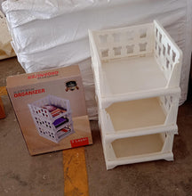 3 Layer Stackable Multifunctional Storage,for Clothes Foldable Drawer Shelf Basket Utility Cart Rack Storage Organizer Cart for Kitchen, Pantry Closet, Bedroom, Bathroom, Laundry(3 Layer 1 Pc) - Goyaldeal.com