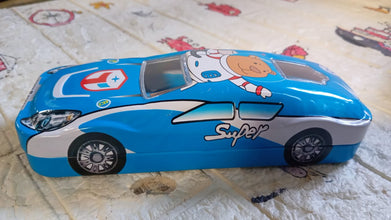 Car-Shaped Metal Compass Box (1 Pc): Pencil Case for Kids, Stationery - Goyaldeal.com