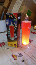 Red LED Flameless Candles Battery Operated Pillar Candles Flickering Realistic Decorative Lamp Votive Transparent Flameless Ornament Tea Party Decorations for Hotel, Scene,Home Decor, Restaurant, Diwali Decoration Candle Crystal Lamp (1 Pc) - Goyaldeal.com