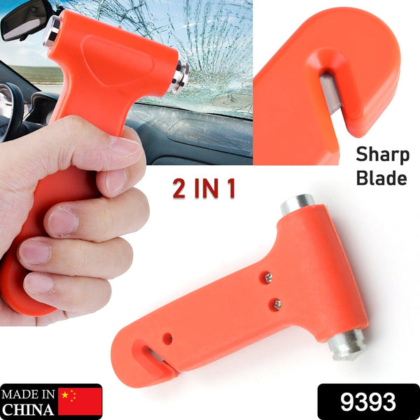 Car Safety Hammer - Emergency Rescue Tool with Window Breaker & Seatbelt Cutter - Goyaldeal.com