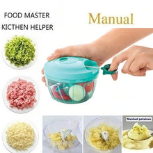 Handy Mini Plastic Vegetable Chopper Cutter, Onion Chopper Vegetables for Kitchen Accessories with 3 Blades - Goyaldeal.com