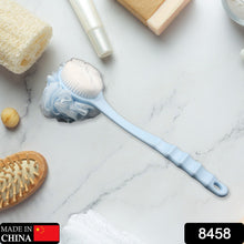 Long Handle Shower Puff Pouf Sponge Exfoliating Mesh Brush Scrubber,Bath Loofah Bath Scrubber for Body Shower Loofah Brushes, Body Bath Brush for Women and Men, Bathroom Shower Accessories (Mix 1 Pc) - Goyaldeal.com