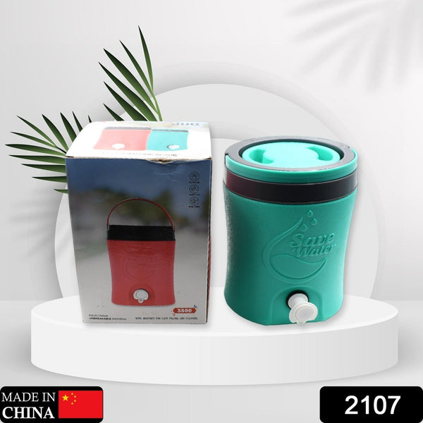 Water Jug Camper with Tap Plastic Insulated Water 3.5 Liter Water Storage Cool Water Storage for Traveling Water Jug 3.5 Ltr - Goyaldeal.com