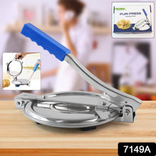PURI PRESS MAKER - STAINLESS STEEL PURI MAKER PRESS MACHINE - ROTI CHAPATI PRESSER FOR HOME -KHAKHRA- PURI MAKER PRESS MACHINE WITH HANDLE, MANUAL PURI MAKER (MEDIUM) - Goyaldeal.com