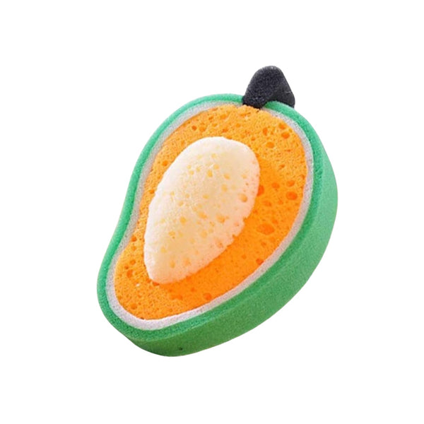 Multipurpose Mango Dish Sponge: Cleans Kitchen & Bath (Soft & Durable, 1 Pc) - Goyaldeal.com