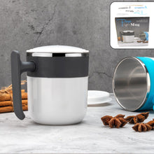 Stainless Steel Insulated Coffee/Tea Mug with Lid – Double Wall Hot Beverage Travel Cup, Milk Mug for Office & Home Use (1 Pc) - Goyaldeal.com