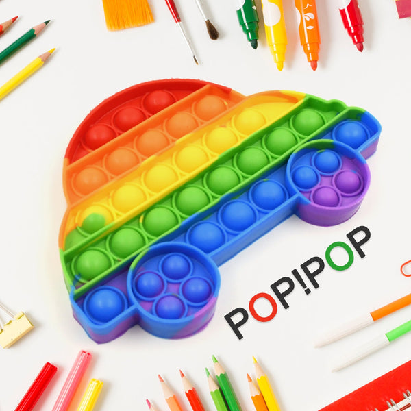 Fidget Toy Push  Bubble Fidget Sensory Toy for Kids and Adults Fidget per Stress Reliever Sensory Fidget pers (Butterfly & Car Shape / 1 Pc) - Goyaldeal.com