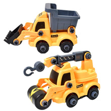 Engineering Vehicles Nut Assembly Toy – DIY Vehicle Model Set for Kids, Simulation Car Construction Toy (2 Pc Set) - Goyaldeal.com