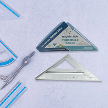 Double-Sided 45° Triangle Ruler – 7-Inch Aluminum Alloy Rafter Square for Home & Industrial Use - Goyaldeal.com
