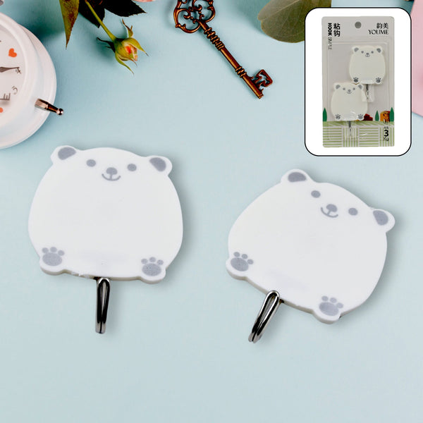Multipurpose Strong Hook Self-Adhesive hooks for wall Heavy Plastic Hook, Sticky Hook Household For Home , Decorative Hooks, Bathroom & All Type Wall Use Hook , Suitable for Bathroom, Kitchen, Office (2 Pc Set) - Goyaldeal.com