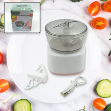 Portable Mini Food Processor Chopper Electric Veggie Chopper 3 Blades With Charching Cable Type C, Vegetable Chopper, Garlic Chopper Food Grinder for Chopping Ginger, Pepper Chili, Onion, Fruit, Meat - Goyaldeal.com