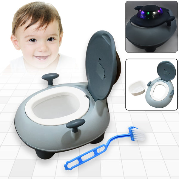 BABY PORTABLE LIGHTING & MUSIC TOILET, BABY POTTY TRAINING SEAT BABY POTTY CHAIR FOR TODDLER BOYS GIRLS POTTY SEAT FOR 1+ YEAR CHILD - Goyaldeal.com